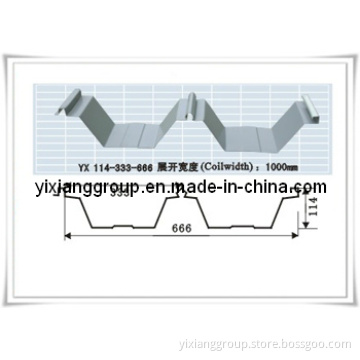High Wave Steel Floor Decking Sheets 666